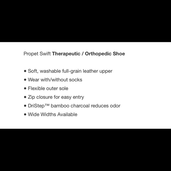 Propet 8 Wide 🆕 Washable Full Grain Leather Swift shoe zip closure washable - Picture 13 of 15